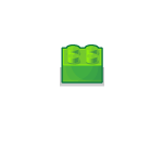 4-Peg Green Block